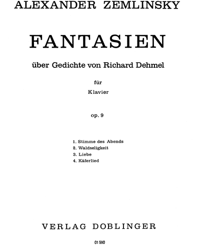 Fantasien über Gedichte von Richard Dehmel, op. 9