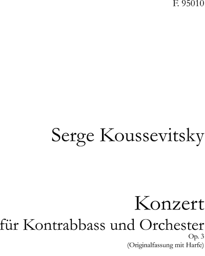 Konzert für Kontrabass und Orchester Op. 3