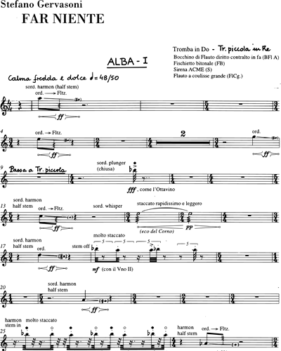 Trumpet in C/Piccolo Trumpet in D/Mouthpiece in F/Bitonal Whistle/Siren/Slide Whistle