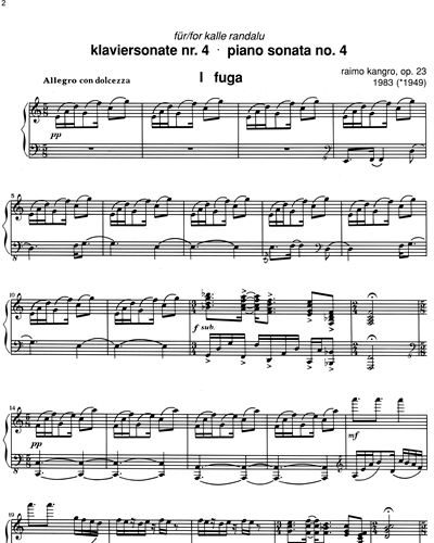 Piano Sonata No. 4