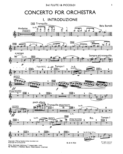 Concerto for Orchestra, Sz. 116