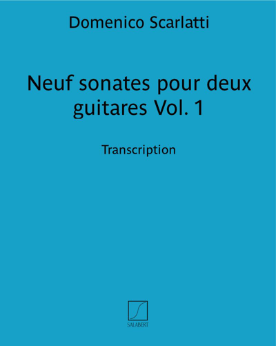 Neuf sonates pour deux guitares Vol. 1
