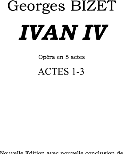 Ivan IV (4 Act Version)