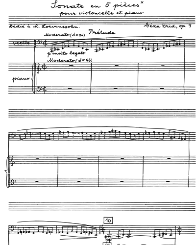 Sonate en 5 pièces, op. 9