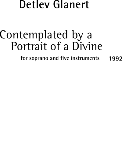 Contemplated by a Portrait of a Divine, op. 28