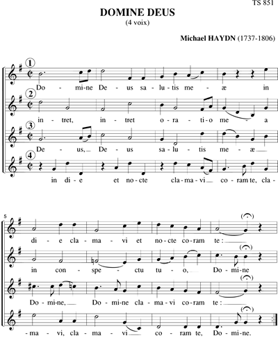 Domine Deus - M. Haydn