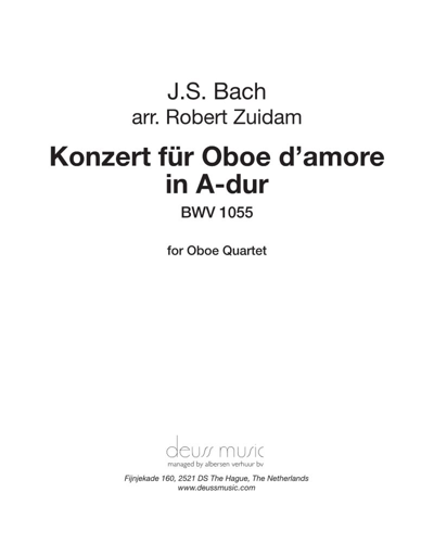 Konzert für Oboe d'Amore in A-Dur