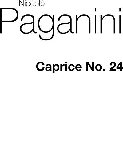 Caprice No. 24 (for Guitar)