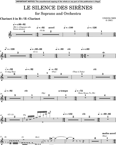 Clarinet 3 in Bb/Clarinet in Eb