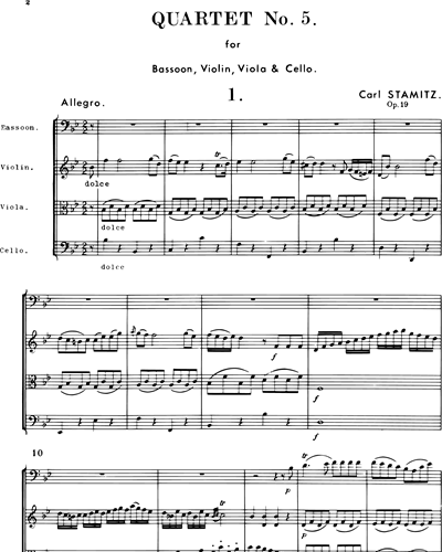Quartett B-dur op. 19 Nr. 5