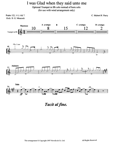 [Solo] Trumpet (Optional)