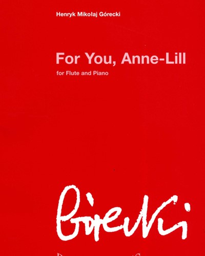 For You Anne-Lill, op. 58