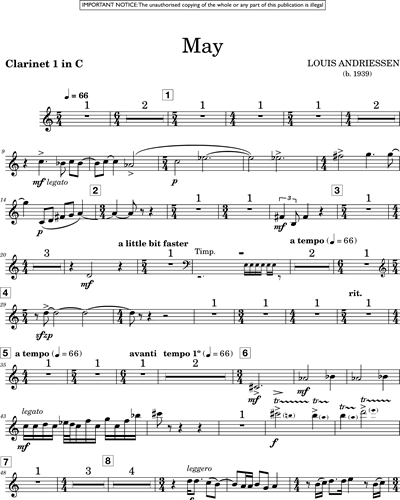 Clarinet 1 in C