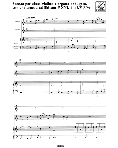 Sonata in Do maggiore RV 779 F. XVI n. 11