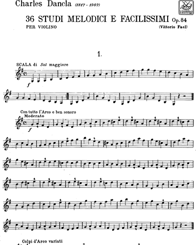 36 Studi melodici e facilissimi Op. 84