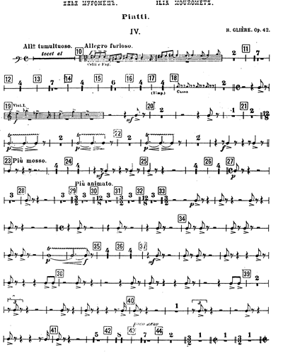 "Ilya Murometz" Sinfonie n. 3 Op. 42