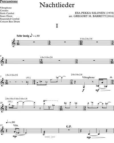 Nachtlieder (for Clarinet and Ensemble)