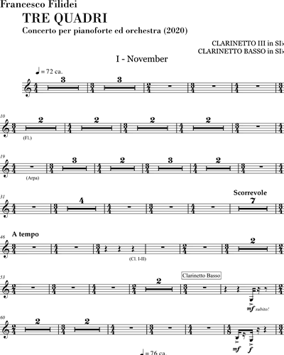 Clarinet in Bb 3 & Bass Clarinet