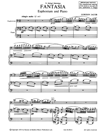 Fantasia for Two Euphoniums & Piano