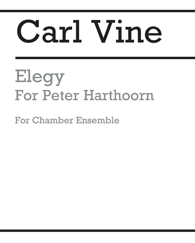 Elegy (for Peter Harthoorn)