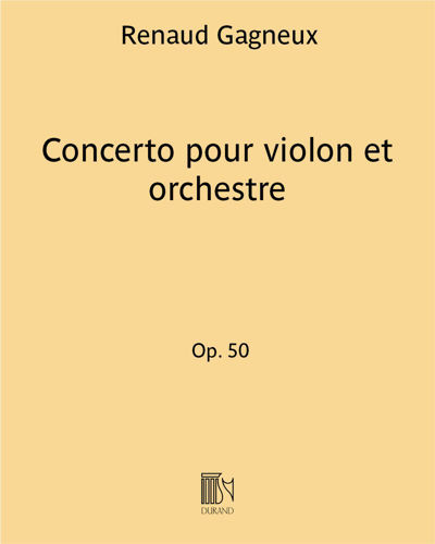 Concerto pour violon et orchestre Op. 50