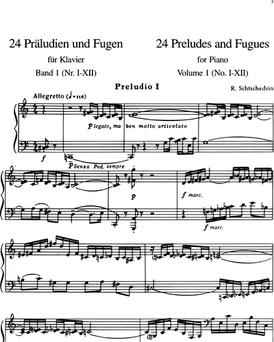 24 Preludes and Fugues, Vol. 1