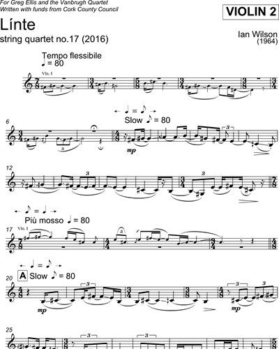 Linte, string quartet n. 17