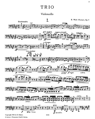 Piano Trio in F-sharp major, Op. 7