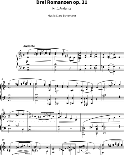 Andante (from '3 Romances, op. 21')