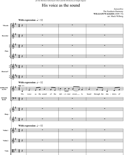 Full Score & Mixed Chorus