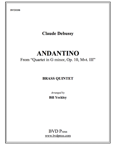 Andantino (from 'Quartet in G minor, op. 10')