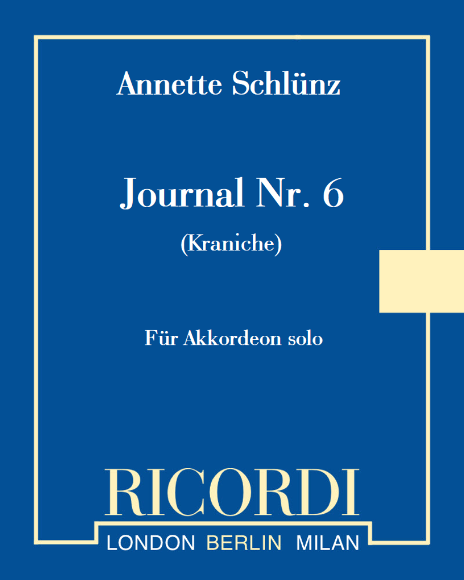 Journal Nr. 6 (Kraniche)