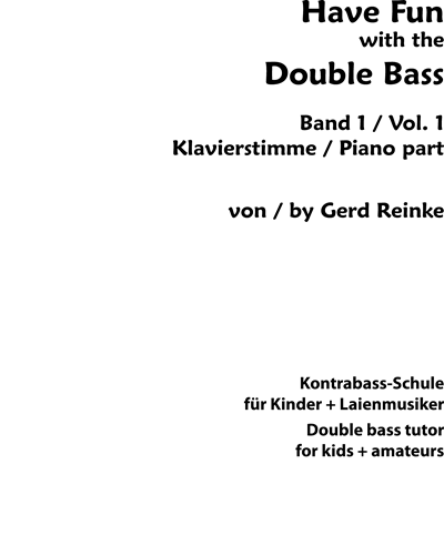 Have Fun with the Double Bass: Vol. 1