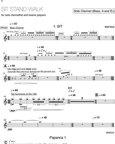 [Solo] Bass Clarinet/Clarinet in A/Clarinet in Eb