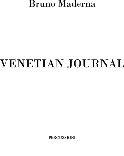 Venetian journal