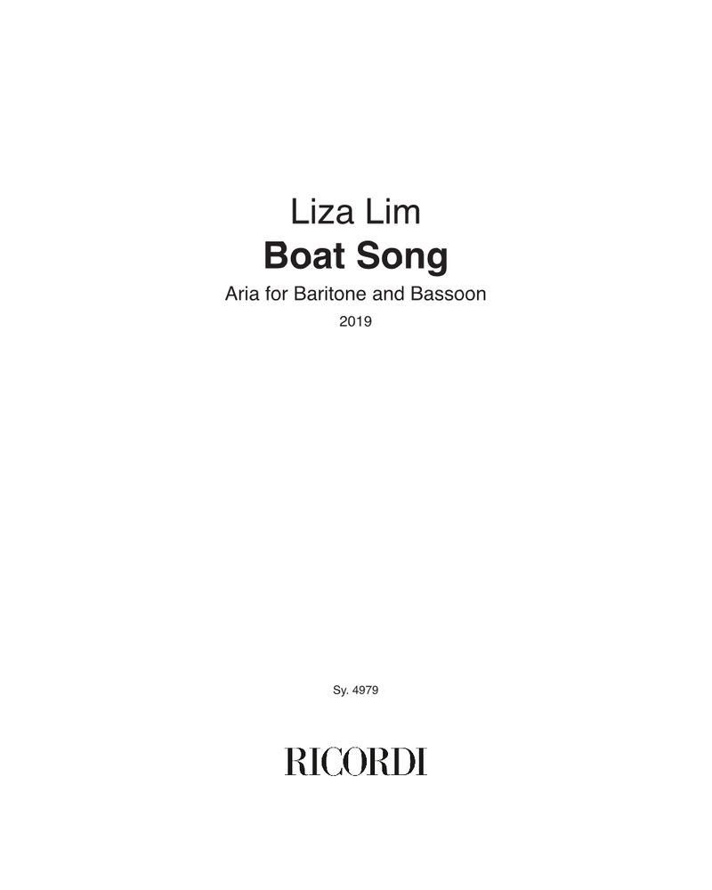 Boat Song