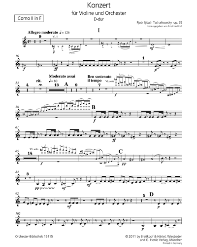 Violinkonzert D-dur op. 35