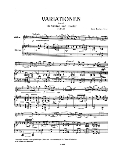 Variations in F Minor (1948)