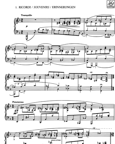 Quattro pezzi Op. 4
