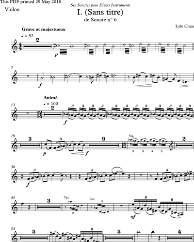 Sonata No. 6 ("sonate en forme de concert")