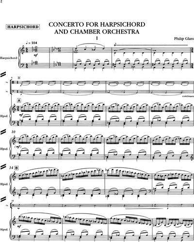 Concerto for Harpsichord and Chamber Orchestra