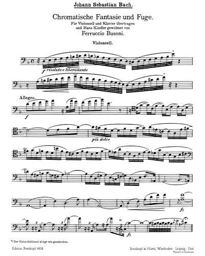 Chromatische Fantasie und Fuge BWV 903