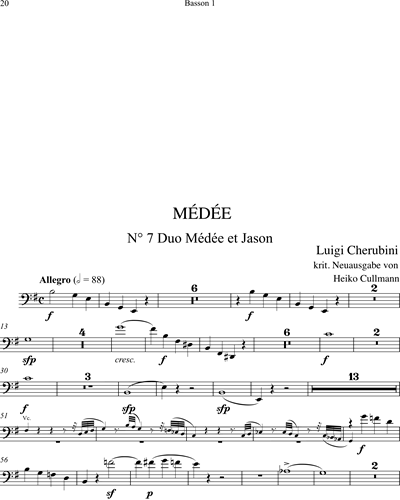 Médée [Dialog-Fassung]. Duo Médée et Jason (Nr. 7)