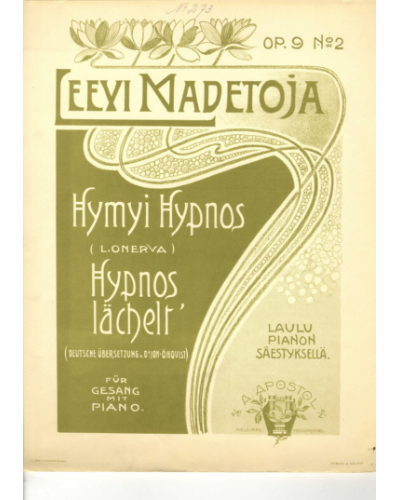 Hymyi Hypnos/ Hypnos lächelt´, op. 9/2