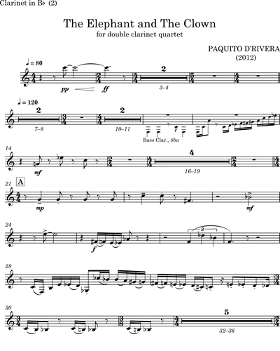 [Quartet 2] Clarinet in Bb