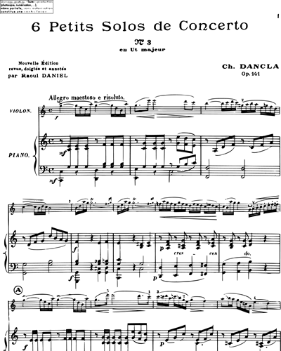 Petit Solo de Concerto No. 3 in C major, op. 141