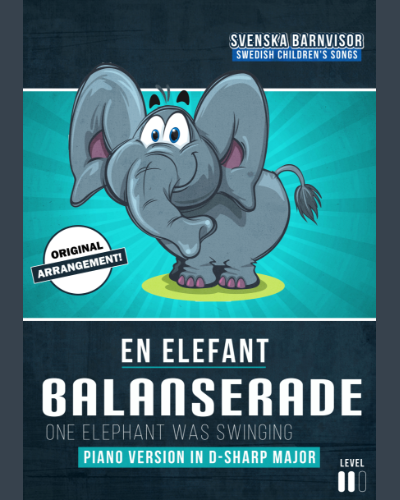 En elefant balanserade