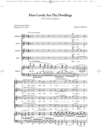 How Lovely Are Thy Dwellings (From 'A German Requiem')
