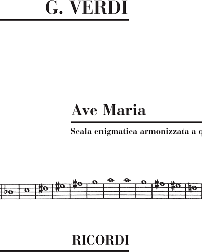 Ave Maria - Scala enigmatica armonizzata a quattro voci
