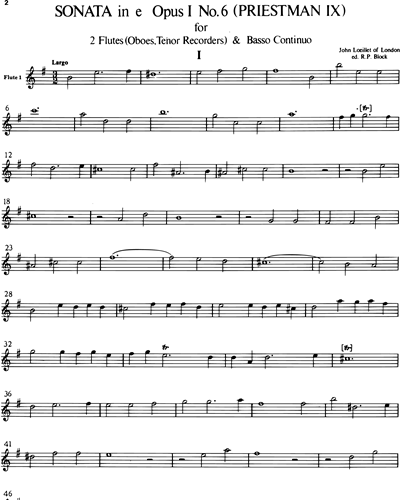 Flute 1/Oboe (Alternative)/Tenor Recorder (Alternative)